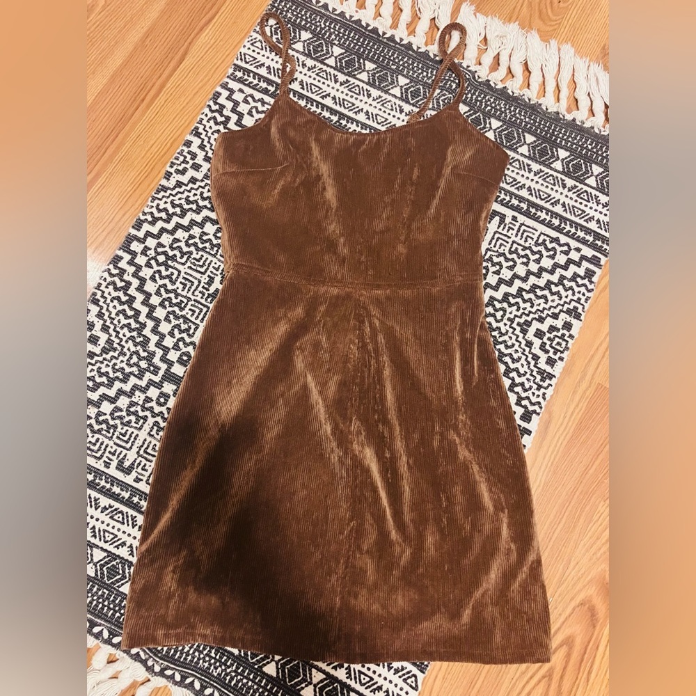 Brown Corduroy Dress